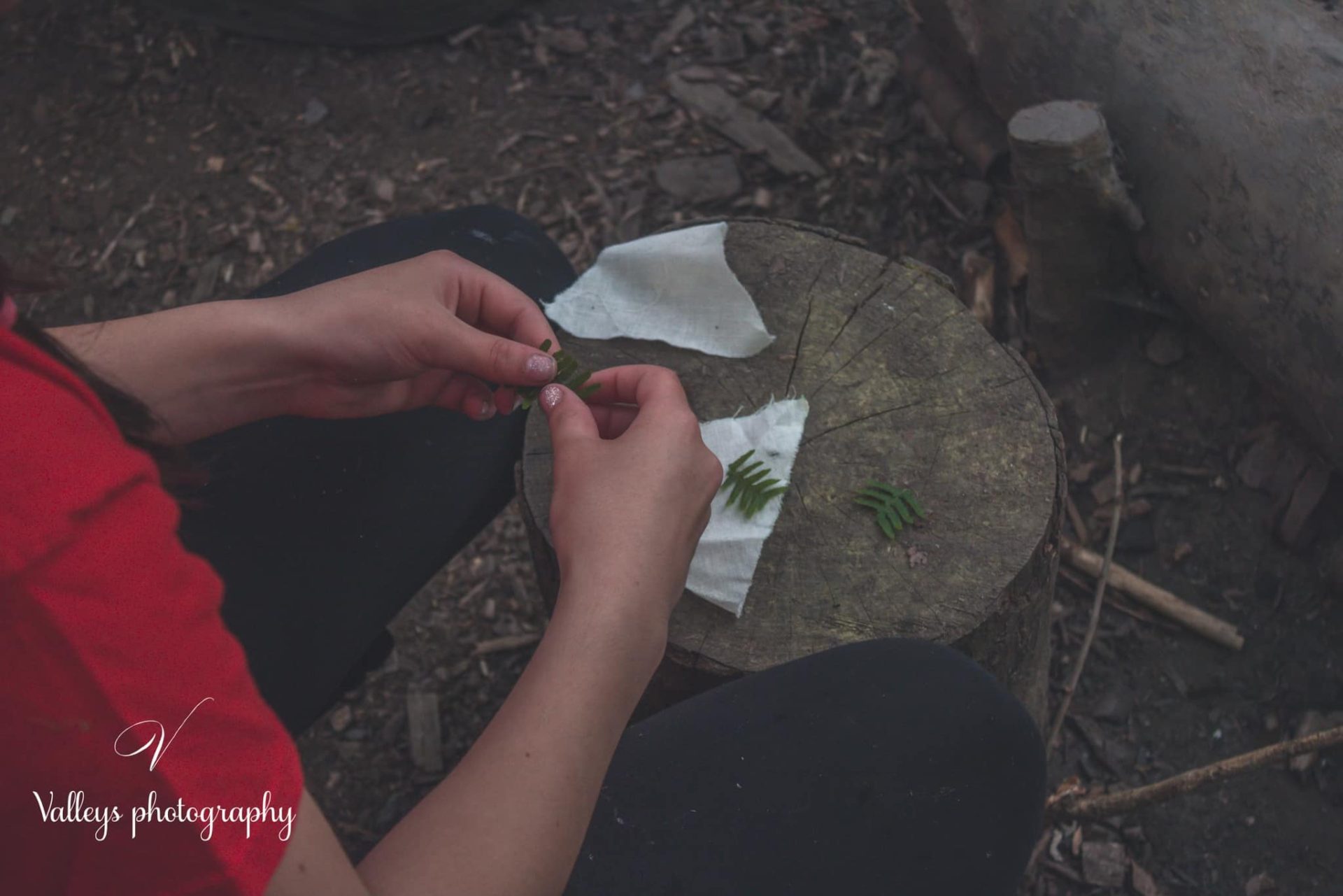 Hapa Zome at Forest School